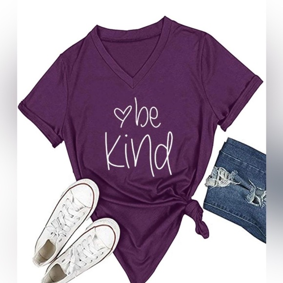 DANVOUY “Be Kind” T-Shirt - Picture 1 of 7